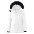 thumbnail image 3 of Meichang Winter Coats for Women with Faux Fur Hood Sherpa Fleece Lined Jacket Parkas Petite Women Anoraks Thicken Warm Zip Up Jackets Outerwear, 3 of 10