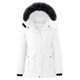 thumbnail image 2 of AUNVITO Women's Winter Detachable Hood Down Jacket with Warm Fleece Lining Casual and Functional Style, 2 of 9