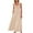 Beige, variant on Summer Maxi Dress for Women Fashion Summer Beach Casual Strap Skirt French Holiday Dress Gift for Her Size S-2XL