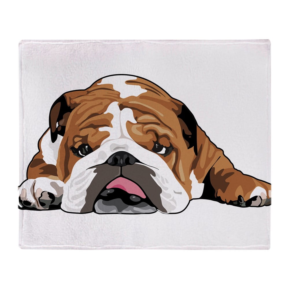 CafePress - Teddy The English Bulldog - Soft Fleece Throw Blanket, 50&quot;x60&quot; Stadium Blanket