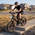 thumbnail image 3 of Efunkeep MG-L Electric Bike for Adults, 20"x4.0 Fat Tire E-Mountain Bicycle, Peak 1500W Motor 48V 15.6Ah Removable Battery 7-Speed E-Bike UL2849, 3 of 9