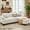 Off-White, variant on Pinmoco L-Shaped Sectional Sofa Couch for Living Room, 3 Seat Teddy Fabric Convertible Modular Sofa with Movable Storage Ottoman and Side Pockets for Apartment and Small Space, Off White