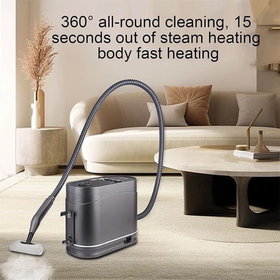 Portable Steam Cleaner 120℃ High-Temperature with 1.2L Tank & Multi Nozzles