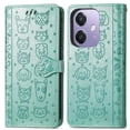 thumbnail image 1 of Funda Cartera FOXDOCK para OPPO A40 4G , Flip PU con Relieve de Gatos y Perros, Tarjetero y Soporte, 1 of 6