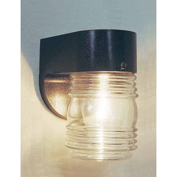 Volume Lighting V9722 1 Light 6" Height Outdoor Wall Sconce - Black