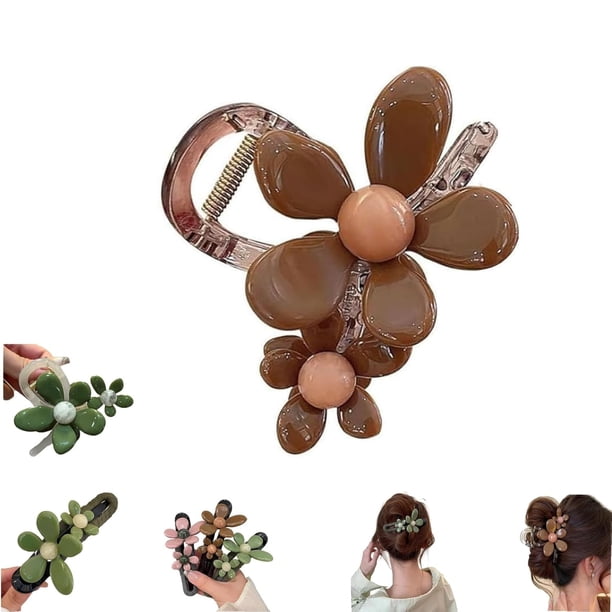 Pinzas rectas con forma de pico de pato y diseño retro, horquilla y pinza recta con forma de pico de pato y diseño retro, pinzas para el pelo elegantes con forma de pico de pato, planas y de fijación