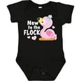 thumbnail image 3 of Inktastic New to the Flock Cute Baby Flamingo Boys or Girls Baby Bodysuit, 3 of 5