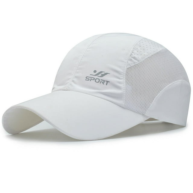 WEIYLL Baseball Cap Women Spring Quick Drying Fabric Lightweight Avisilla Mesh White Headwear Hat One Size