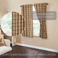thumbnail image 2 of VHC Brands Cider Mill Short Plaid Curtain Panels, Tan, 63x36, Set of 2, 2 of 6