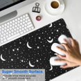 thumbnail image 4 of Long Mouse Pads for Desk,Black Star Moon Pattern Desk Mats on Top Of Desks, Desk Mouse Pad Extra Large with 3mm Non-Slip Base and Stitched Edge for Gaming,Office,Work,Home 35.4"x15.7", 4 of 6