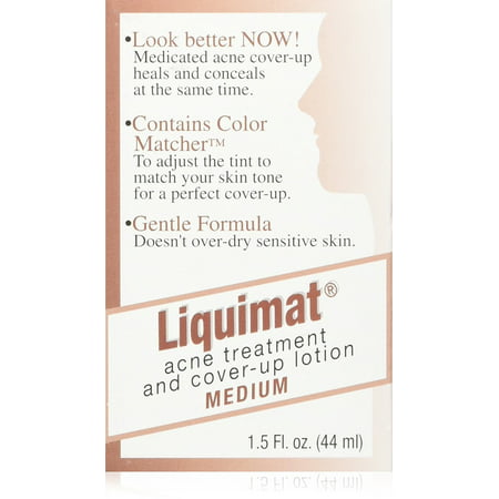 Summers Liquimat Acne Fighting Makeup Lotion, Medium, 1.5 (Best Acne Fighting Moisturizer)