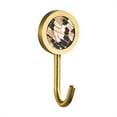 thumbnail image 2 of Clearance Hooks under $5 Coat Hook Wall Mounted Round Robe Hook Brushed Gold Towel Hook Heavy Duty Coat Rack For Bathroom Entryway Kitchen Living Room Non Hole Installation, 2 of 9
