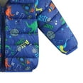 thumbnail image 7 of Quealent Kids Boy Girl Winter Hooded Puffer Jackets Coats Light Weight Padded Outerwear Blue for Size 12-18 Months, 7 of 7