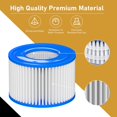 thumbnail image 3 of Filtre de Remplacement pour Spa de Type Lay Z Spa, Coleman SaluSpa, Spa Gonflable, Pompe de Piscine 6 Pcs, 3 of 5