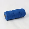 thumbnail image 1 of Zhuge Cordón de macramé de 2 mm x 110 yardas, cuerda de algodón de macramé natural, cuerda de macramé de colores para colgar plantas o colgar en la pared, azul oscuro, 1 of 4