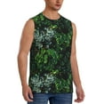 thumbnail image 2 of Kdxio Lush Foliage Green Plant for Men's Muscle T-shirt,Sleeveless for Workout Running Athletic Gym Lounge Casual, 2 of 7