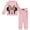 Pink, variant on Disney Lilo & Stitch Big Girls Fleece Sweatshirt and Jogger Pants Little Kid to Big Kid