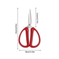 thumbnail image 2 of DPTALR Stainless Steel Household Scissors For Office And Study Students Cutting Plastic Handles Cutting Fabrics Cutting Thread Ends Pointed DIY Small Scissors, 2 of 5