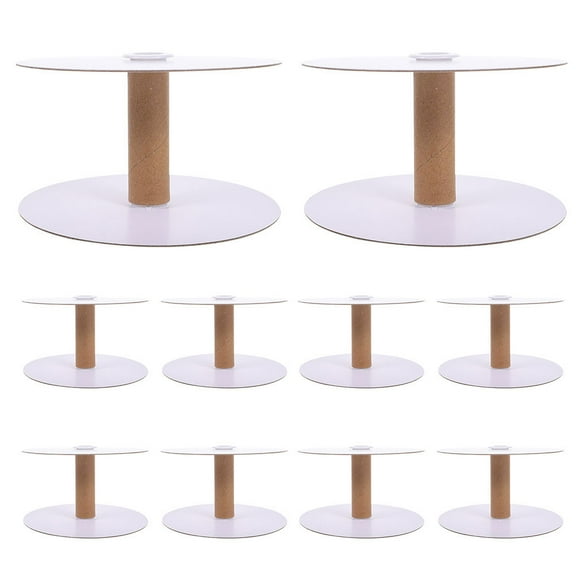 12 Pcs Sewing Thread Spool Empty Wire Spools DIY Crafts Bobbin Yarn Storage Spool