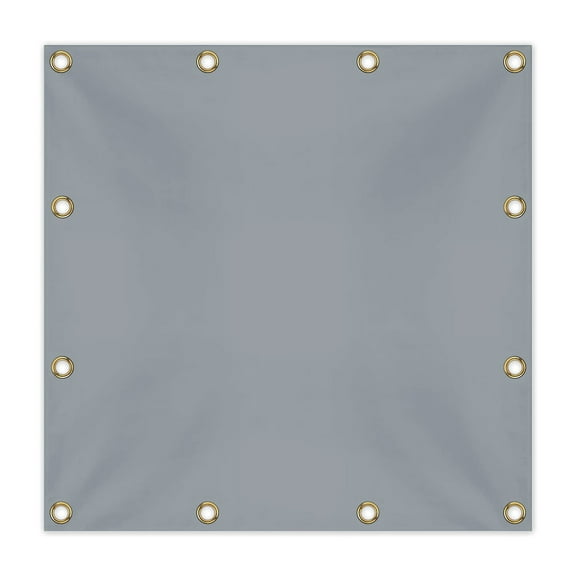 Covers & all Dump Truck Tarp, 18 Oz Tarp Tuff Waterproof Tear and UV-Resistant Fabric, Protective Cover Tarpaulin with Reinforced Edges Grommets (18' L x 12' W Feet, Gray)