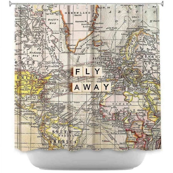 Shower Curtains - DiaNoche Designs - Fly Away I