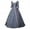 Grey, variant on 2025 Women's Dress Retro Style Gothic Dress for Women Plus Size Solid Color Trumpet Sleeve Plus Size Gothic Dress Long Princess Dress