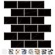 thumbnail image 1 of Baldosas de cocina URCOLOR, 10 láminas, mármol negro, 30 x 30 cm, 1 of 8
