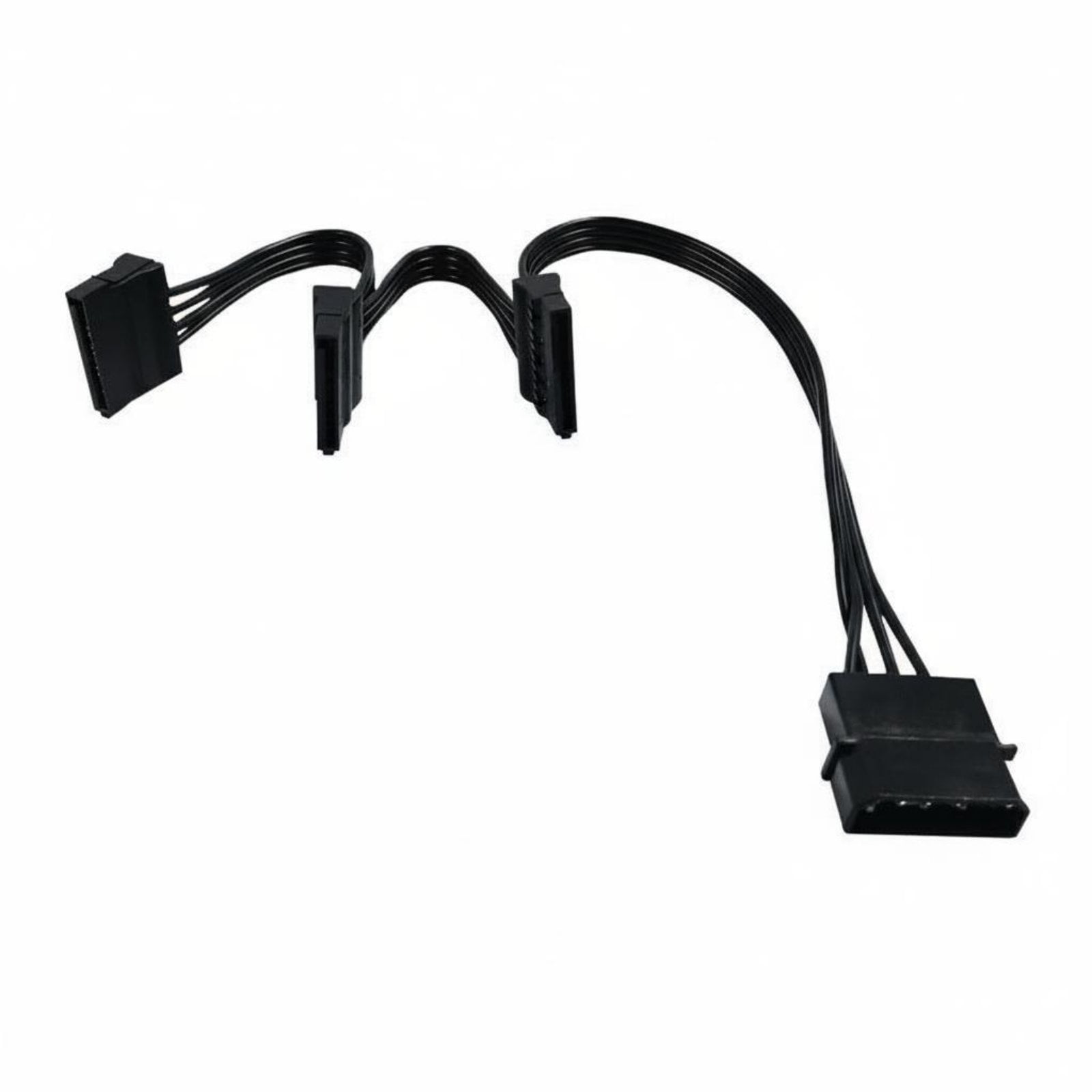 amagogo 2 Pieces Power Cable SATA Splitter Adapter Male to Female Data Cord Constructed with Tinned Copper Suitable for Upgrading Computer Power Supply Peripheral Expansion Desktop Building