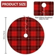 thumbnail image 2 of 30 Inch Christmas Tree Skirt – Velvet Plush Tree Mat, Soft Thickened Polyester with Red Ties, Single-Sided Printing, Available in 30in/36in/48in, Perfect for Holiday Xmas Tree Decoration, 2 of 7