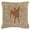 Brown, variant on Dog Breed Burlap Fabric Decorative Pillow