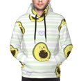 thumbnail image 4 of Bingfone Avocado Of A Hear Men'S Drawstring Hoodie Long Sleeve Pocket Sweatshirts-4x-Large, 4 of 9