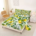 thumbnail image 2 of Erosebridal Yellow Lemon Full Size Sheets,Tropical Fruit Bed Sheets For Girls Teens 4pcs, 2 of 6