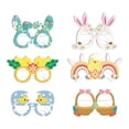 thumbnail image 1 of Gafas de conejito de Pascua con forma de huevo y zanahoria, accesorios para fotos, gafas de conejito de Pascua para bebé 6 uds estilo B, 1 of 9