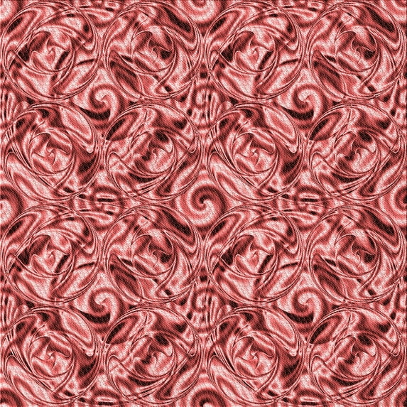 Ahgly Company Indoor Square Patterned Light Coral Pink Area Rugs, 4' Square