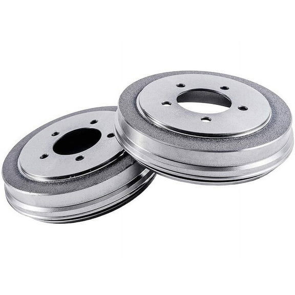 Rear Brake Drum Set - Compatible with 2009 - 2010 Chevy Cobalt