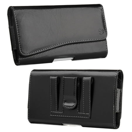 Insten Horizontal Pouch Cover Leather Protective Case For HTC One M7 -