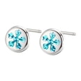 thumbnail image 2 of Pendientes navideños, pendientes colgantes, accesorios estéticos para disfraces, pendientes de botón navideños, decoración de gota para compromiso, , Copo De de, 2 of 10