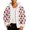 White, variant on KHONTS Christmas Santa for Men Furry Xmas Oversized Lined Outfits Red XL