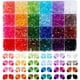 thumbnail image 1 of 1200 cuentas de 8 mm para hacer joyas, 24 colores, cuentas de pulsera, cuentas acrílicas bicono, cuentas facetadas, cuentas sueltas para manualidades., 1 of 9