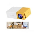 thumbnail image 1 of Mini Projecteur Doré, Format d'Image HD 1080P 4:3, 380 ANSI, Projecteur à Courte Portée pour Enfants, Format de Poche, Jaune, 1 of 10