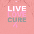 thumbnail image 4 of Inktastic Live Love Cure Breast Cancer Boys or Girls Baby Bodysuit, 4 of 5