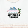 thumbnail image 4 of Inktastic My First Cruise with Cruise Ship and Palm Trees Girls Baby Dress, 4 of 5