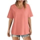 thumbnail image 1 of Tops Cortos para Mujeres Cuello en V Suelto Casual de Manga Corta, Camisa de Moda de Cuatro Estaciones para el Uso Diario, 1 of 6