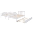 thumbnail image 5 of Twin Over Twin/Full Bunk Bed with Twin Size Trundle White, 5 of 9