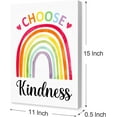 thumbnail image 2 of Kindness Quote Wall Art,Choose Kindness Canvas Frame Poster Print,Growth Mindset Wall Art for Kids Classroom Nursery Bedroom Decor,Rainbow Inspirational Wall Art Y443, 2 of 6