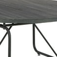 thumbnail image 4 of Modern 3 Piece Coffee Table Set with Side Tables, Metal Base, Charcoal- Saltoro Sherpi, 4 of 5