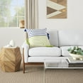 thumbnail image 3 of Mina Victory Life Styles Geometric Lines 18"X18" Lime Blue Indoor Throw Pillow, 3 of 6