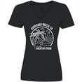 thumbnail image 3 of Inktastic Summer Vacation Mode Coronado Beach California Women's V-Neck T-Shirt, 3 of 5