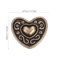 thumbnail image 2 of BRIGHTFUFU 20 Sets Decorative Buttons Dark Brown Retro Design for Fashion Accessory, 2 of 8