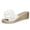 White#2, variant on ShiShine Womens Flower Wedge Slides Open Toe Slip On Sandals Bohemian Casual Anti Slip Comfy Beach Vacation Sandals